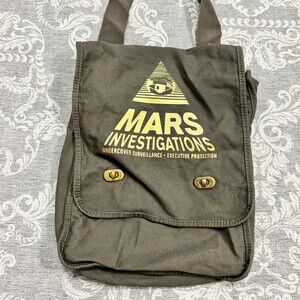 Veronica Mars Investigations Messenger Bag Crossbody Olive Green